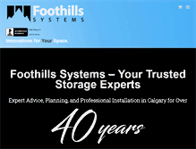 Tablet Screenshot of foothillssystems.ca